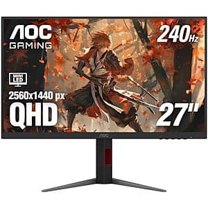 27" AOC Gaming Q27G4ZMN Mini-LED Gaming Monitor $295 + Free S&H