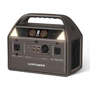 596Wh 600W UDPOWER C600 LiFePO4 Portable Power Station $145 + Free S&H