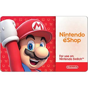 Nintendo eShop eGift Cards: $100 eGC $90, $50 eGC $45, $20 eGC $18 (Email Delivery)