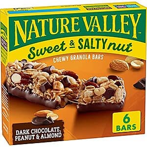 Select Accts: 6-Ct Nature Valley Sweet & Salty Nut Bars (Choc Peanut & Almond) $2.10 w/ Subscribe & Save