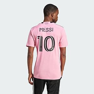 adidas Men's Inter Miami Cf 24/25 Messi Home Jersey (Easy Pink) $26 + Free Shipping