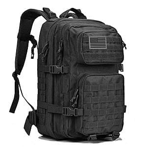 40L Reebow Gear 3-Day Tactical Backpack (Large, Black or Tan) $20