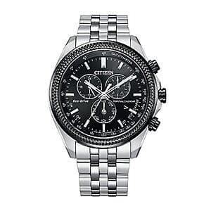 44mm Citizen Men's Eco-Drive Classic Chronograph Watch (Stainless w/ Black Dial) $220 + Free S&H