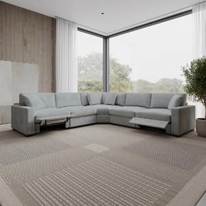 Costco Members: 3-Piece Henredon Selene Sectional w/ Power Footrests (Gray) $1200 + Free Shipping
