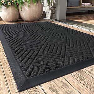 17" x 30" SIXHOME Non Slip Rubber Back Outdoor Doormat $8