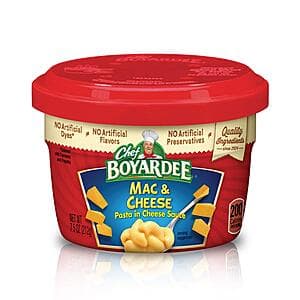 12-Pack 7.5-Oz Chef Boyardee Mac & Cheese Microwaveable Bowls $5.75