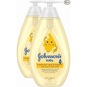 2-Pk 27.1oz. Johnson's Baby Head-To-Toe Baby Wash & Shampoo (Gentle Scent) $9.70 w/ S&S