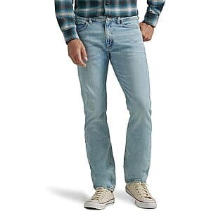 Lee Men's Legendary Slim Straight Jeans (Union Fade, Select Sizes) $14.45