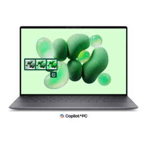 Dell 13.4-inch laptop with silver finish, featuring a 1920x1200 IPS display with 30-120Hz refresh rate.