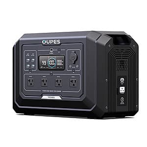 OUPES 2000w Mega 1 1024Wh Power Station w/ 6-Year Warranty $299 + Free Shipping