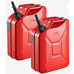 2-Pk Vevor 5.3-Gallon Metal Jerry Can Fuel Containers $43.90 + Free S&H