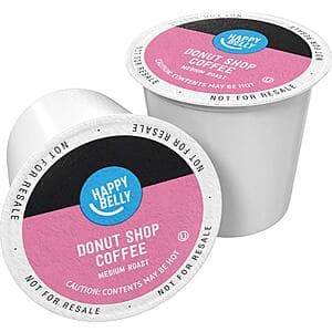 100-Count Happy Belly Donut Style Medium Roast K-Cup Coffee Pods $20.50 w/ Subscribe & Save & More