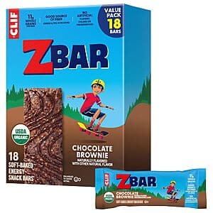 Select Accts: 18-Ct Zbar Organic Soft Baked Snack Bars (Chocolate Brownie) $6.85 w/ S&S