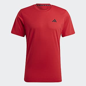 adidas Men's Train Essentials Feelready Training T-Shirt (Better Scarlet/Black) $7 + Free Shipping