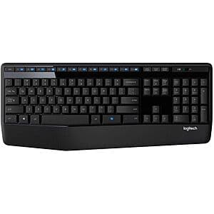 Logitech K345 Wireless Keyboard w/ Palm Rest $20