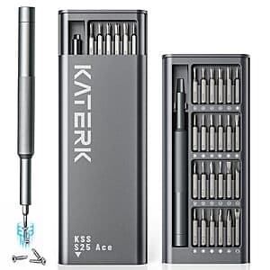 Katerk 25-in-1 Precision Magnetic Screwdriver Set Kit $4.95