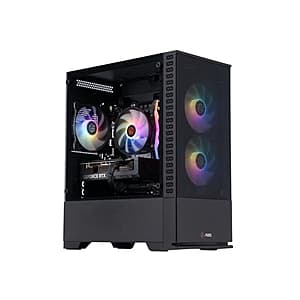 ABS Cyclone Aqua Gaming PC - Windows 11 - Intel i5 13400F - GeForce RTX 4070 12GB - DLSS 3 - AI-Powered Performance - 32GB DDR5 6000MHz - 1TB M.2 NVMe SSD - ZA13400F4070 - $1059