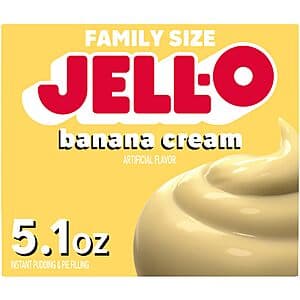 5.1-Oz Jell-O Banana Cream Instant Pudding & Pie Filling Mix $1.05 w/ Subscribe & Save