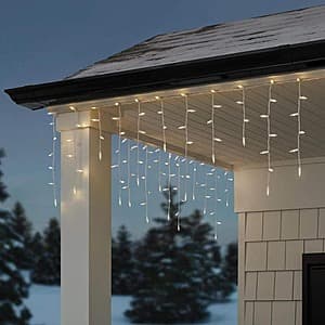 200-ct Home Accents Holiday Warm White Steady Lit Mini LED Icicle Lights $8 & More + Free Shipping