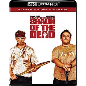 Shaun of the Dead (4K UHD + Blu-ray + Digital) $17