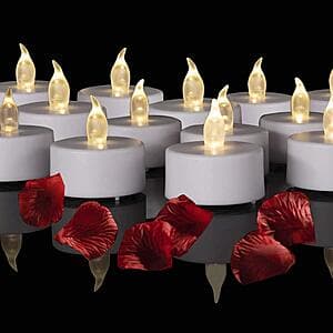 24-Pack Hanzim Battery Operated LED Tea Lights $2.70