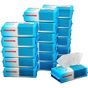 18-Pk 100-Ct Elevon Unscented Cotton Facial Tissue Wipes $19 w/ S&S