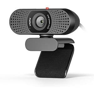 wegear Full HD 1080p Webcam w/ Built-in Dual Microphones & Privacy Cover $15