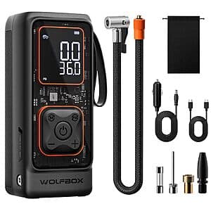 150PSI WOLFBOX Cordless & Corded Tire Inflator / Air Compressor $18 + Free S&H