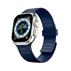 O-SEN Silicone Magnetic Apple Watch Sport Band (38mm-49mm) from $4.50