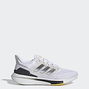 adidas Men's EQ21 Run Running Shoes (Cloud White / Core Black / Beam Yellow) $28.80 + Free Shipping