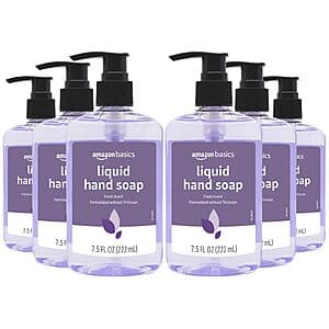 Select Accounts: 6-Pack 7.5-Oz Amazon Basics Original Liquid Hand Soap (Fresh) $3.75 w/ S&S