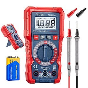 AstroAI DM200M TRMS 2000 Counts Digital Multimeter Tester $10