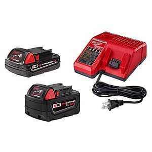 Milwaukee M18 18-Volt Starter Kit w/ 5.0Ah & 2.0 Ah Batteries & Charger $129 + Free Shipping