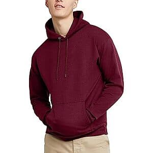 Hanes Men's EcoSmart Pullover Hooded Sweatshirt (Various Colors) $8.70