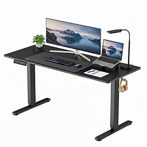 Concetta 63"x24" Electric Height-Adjustable Standing Work Desk (3 Colors) $82 + Free S/H