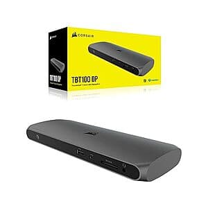 Corsair TBT100 Thunderbolt 3 Dock w/ Dual 4K 60Hz DisplayPort (2x USB-C & 3x USB-A) $80 + Free Shipping w/ Prime