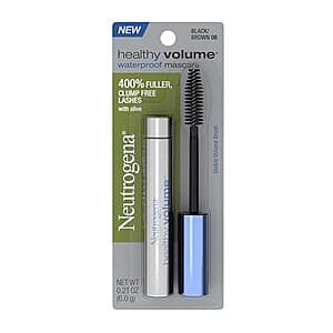 0.21-Oz Neutrogena Healthy Volume Lash-Plumping Waterproof Mascara (Black/Brown 08) $2.40 w/ Subscribe & Save