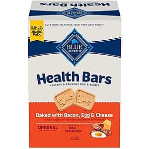 3.5-lb Blue Buffalo Health Bars Natural Crunchy Dog Treats Biscuits $9.40 w/ Subscribe & Save