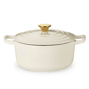 4.5-Quart Carote 9.5" Enamel Cast Iron Dutch Oven w/ Lid (White) $30