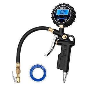 AstroAI Digital Tire Pressure Gauge w/ Inflator (3-250 PSI) $11.65