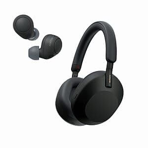 Sony WH-1000XM5 Headphones (Black) + Free WF-C700N Truly Wireless Earbuds (Black) $248 + Free Shipping