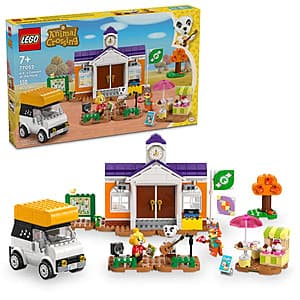 550-Piece LEGO Animal Crossing: K.K.'s Concert at the Plaza Building Toy Set $32