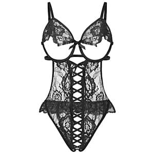 Avidlove Women One Piece Lingerie Lace Bodysuit (Various) $6
