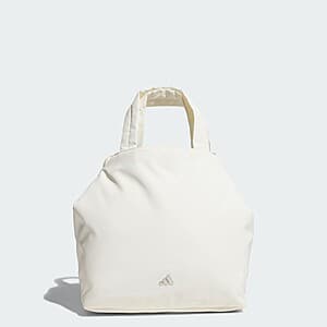 adidas Women Soft Lux Tote Bag in black with adidas branding on the front.