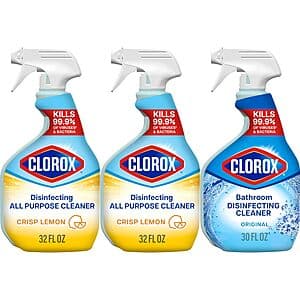 2-Pack 32-Oz Clorox Disinfecting All-Purpose Cleaner + 30-Oz. Bathroom Cleaner $11.15 or less w/ Subscribe & Save