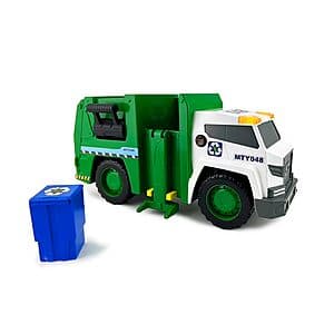15" Mighty Fleet Power Movers Interactive Garbage Truck w/ Lights & Sounds $5.65