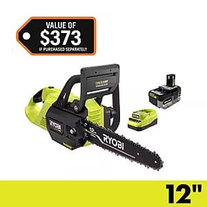 RYOBI ONE+ HP 18V Brushless 12" Chainsaw w/ 6.0Ah Battery & Charger $179 + Free S&H