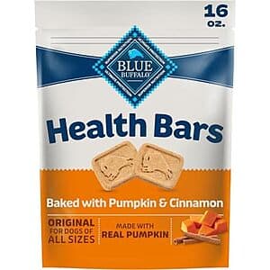 Select Accts: 16-oz Blue Buffalo Pumpkin & Cinnamon Crunchy Dog Biscuits $1.75 w/ S&S