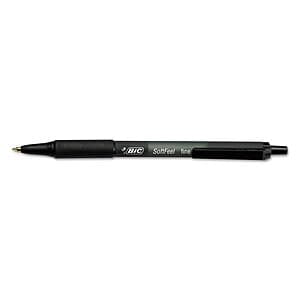 12-Pk BIC Soft Feel Retractable 0.8mm Ballpoint Pens (Black Ink) $2.85 w/ S&S