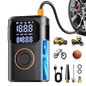 Prime Members: UZNY 150PSI Tire Inflator & Portable Air Compressor $13.20 + Free Shipping